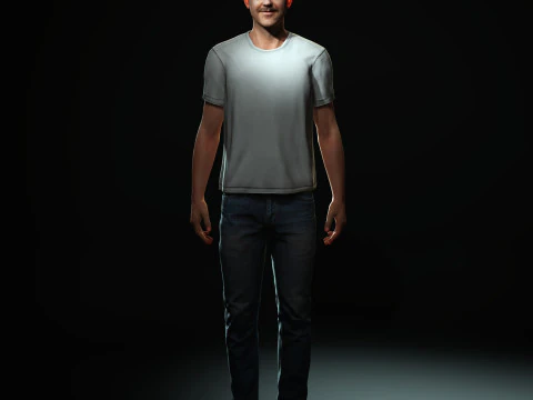 Jason Sudeikis Character 3D Model