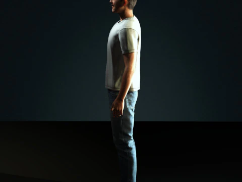 Jason Sudeikis Character 3D Model