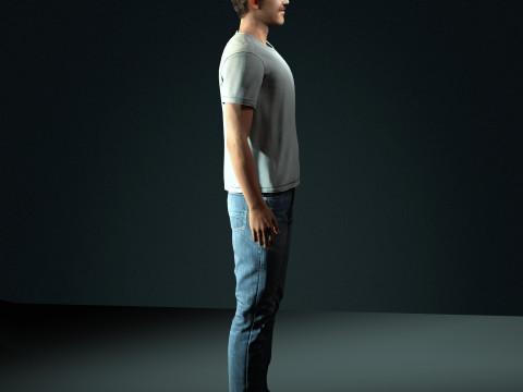 Jason Sudeikis Character 3D Модель