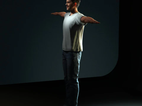 Jason Sudeikis Character 3D Model