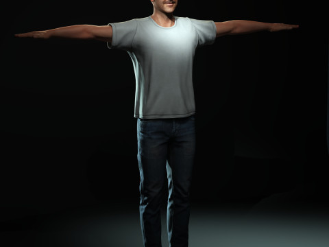 Jason Sudeikis Character 3D Модель