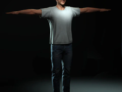 Jason Sudeikis Character 3D Model