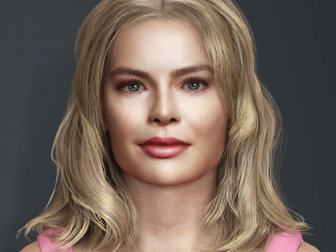Margot Robbie Character 3Dモデル