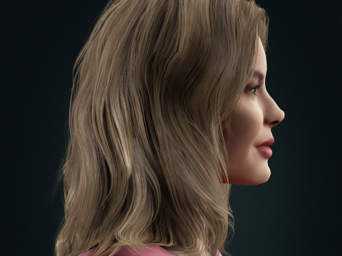 Margot Robbie Character Modelo 3D