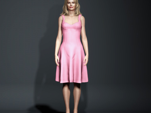 Margot Robbie Character Modelo 3D