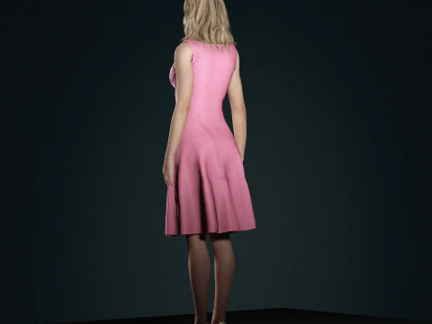 Margot Robbie Character 3D Model