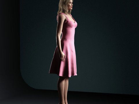 Margot Robbie Character Modelo 3D