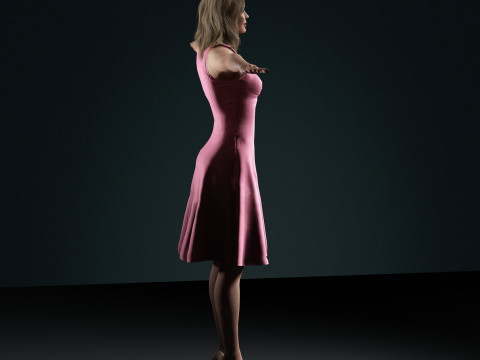 Margot Robbie Character Modelo 3D