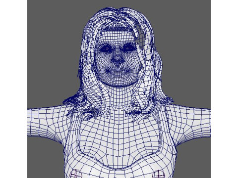 Margot Robbie Character Modelo 3D