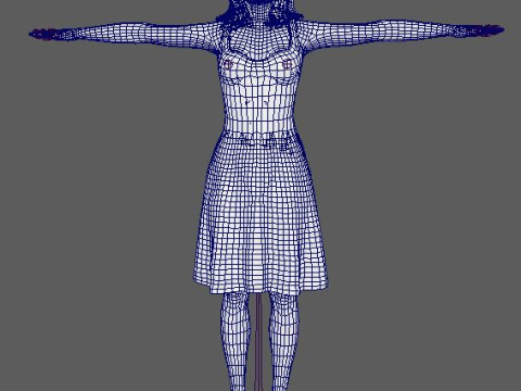 Margot Robbie Character Modelo 3D