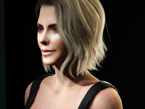 Charlize Theron Character Modello 3D