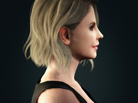 Charlize Theron Character Modello 3D
