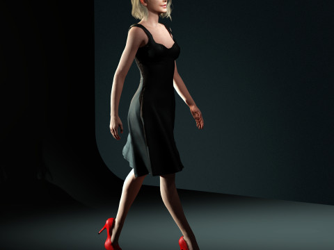 Charlize Theron Character Modello 3D