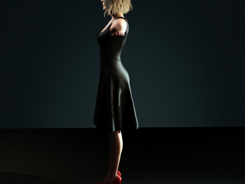 Charlize Theron Character Modello 3D