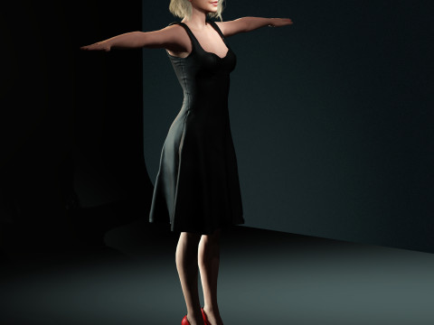 Charlize Theron Character Modello 3D