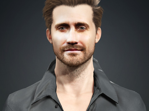 Jake Gyllenhaal Character 3D Model