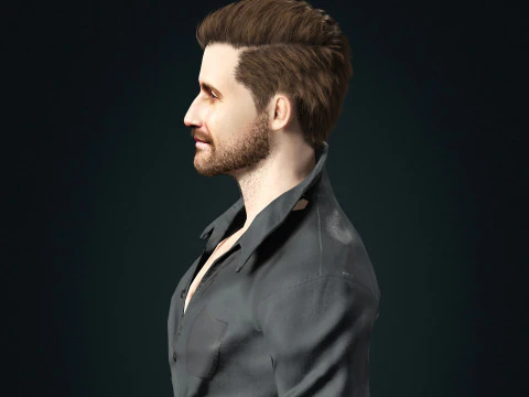 Jake Gyllenhaal Character 3D Model
