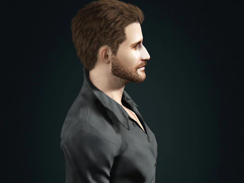 Jake Gyllenhaal Character 3D Model