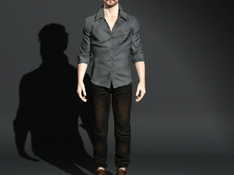 Jake Gyllenhaal Character 3D Model