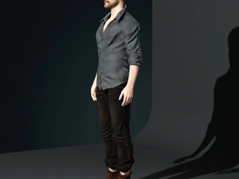 Jake Gyllenhaal Character 3D Model