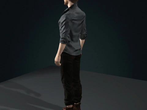 Jake Gyllenhaal Character 3D Model