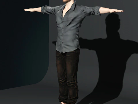 Jake Gyllenhaal Character 3D Model