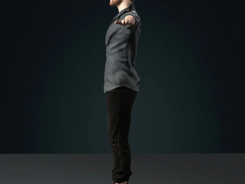 Jake Gyllenhaal Character 3D Model