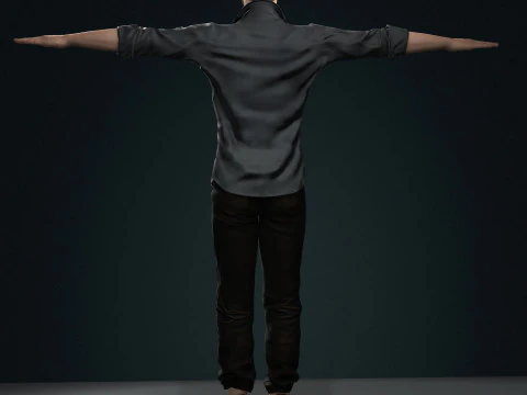 Jake Gyllenhaal Character 3D Model