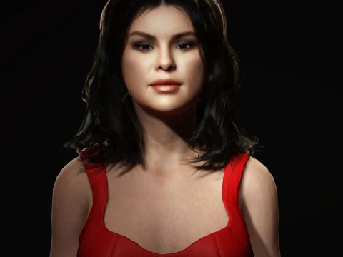 Selena Gomez Character 3D Model