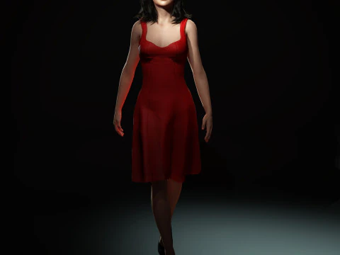 Selena Gomez Character 3D Model
