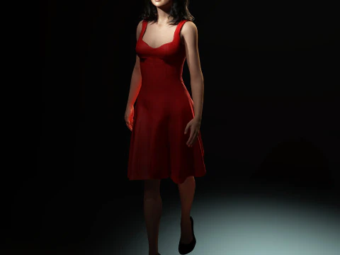 Selena Gomez Character 3D Model