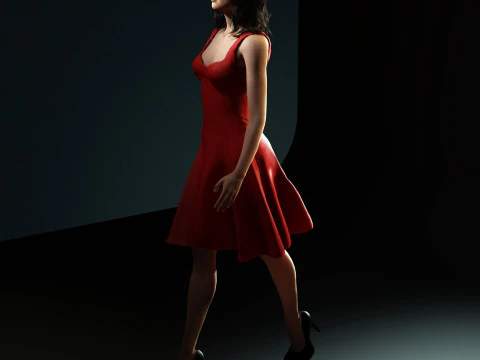 Selena Gomez Character 3D Model