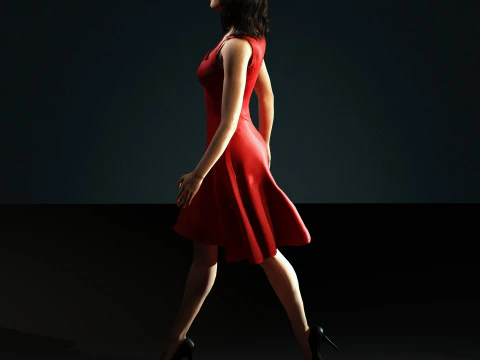 Selena Gomez Character 3D Model