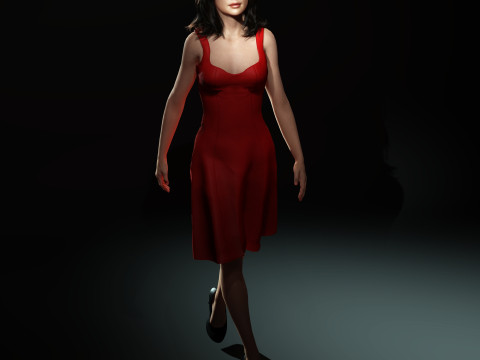 Selena Gomez Character Model 3D