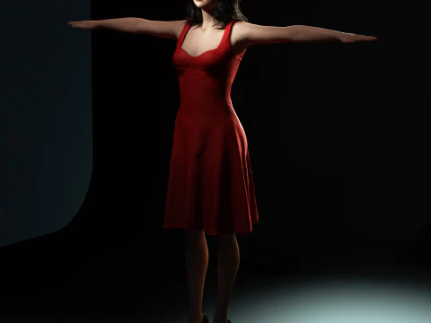 Selena Gomez Character 3D Model