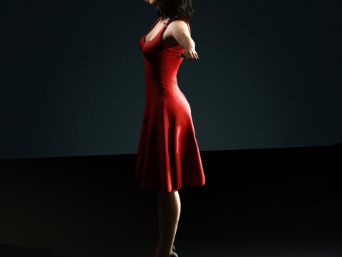 Selena Gomez Character Model 3D