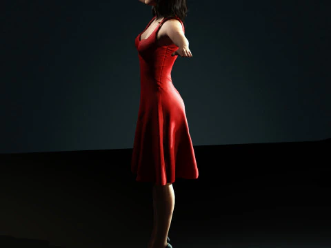 Selena Gomez Character 3D Model