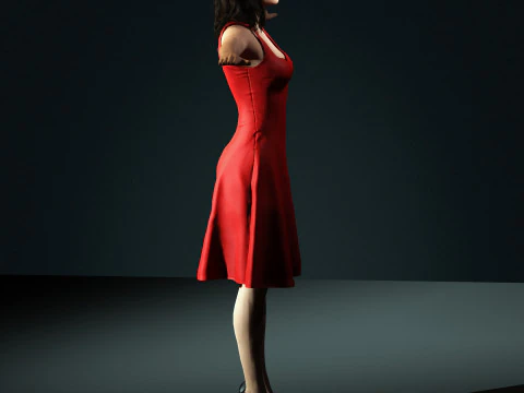 Selena Gomez Character 3D Model