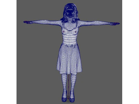 Selena Gomez Character 3D Model