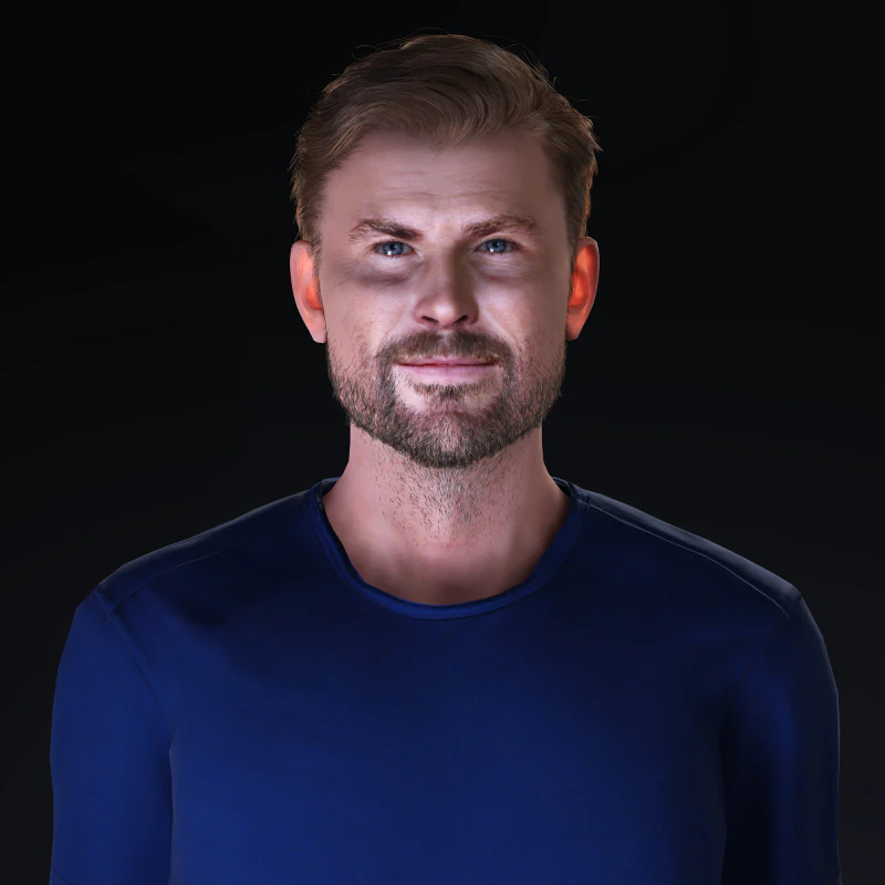 Chris Hemsworth Character 3D Model .c4d .max .obj .3ds .fbx .stl .blend 