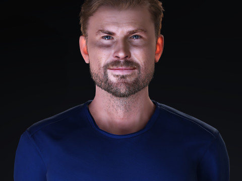 Chris Hemsworth Character 3Dモデル