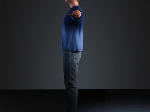 Chris Hemsworth Character 3D Model
