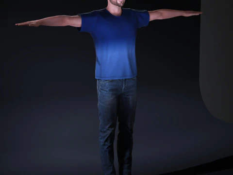 Chris Hemsworth Character 3D Model