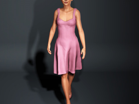 Jennifer Lawrence Character Model 3D