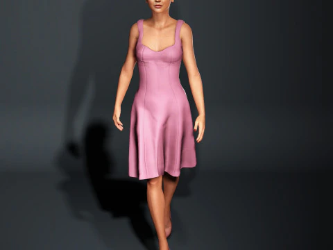 Jennifer Lawrence Character 3D Model