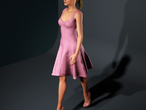 Jennifer Lawrence Character Model 3D