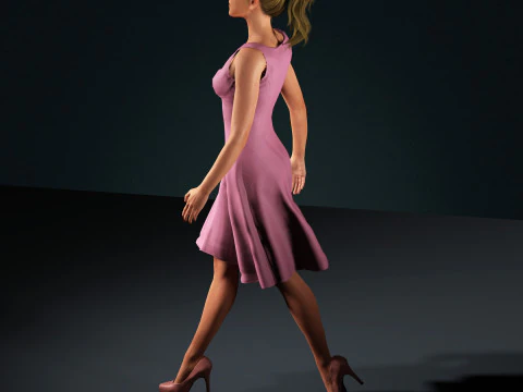 Jennifer Lawrence Character 3D Model
