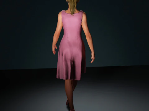 Jennifer Lawrence Character 3D Model