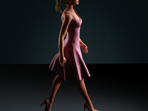Jennifer Lawrence Character Model 3D