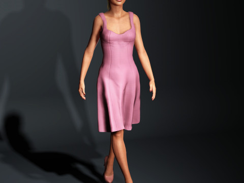 Jennifer Lawrence Character Model 3D